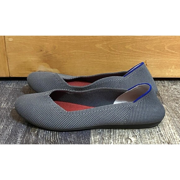 Rothy’s The Flat Pebble Gray Women’s Flats Size 9 Office Workwear Shoes - Picture 1 of 8